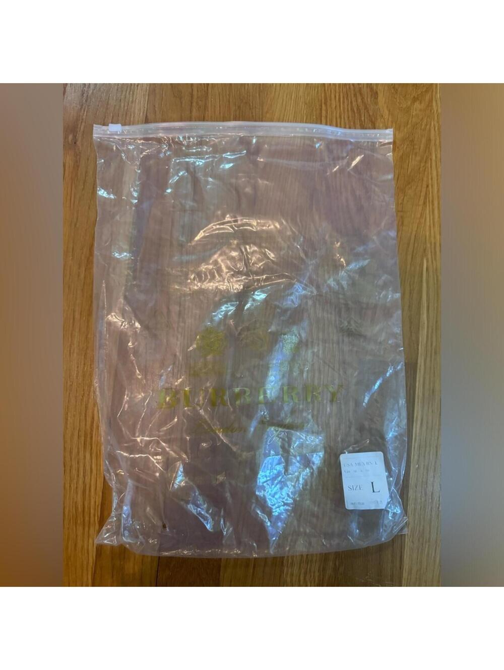 Burberry Large Clear Plastic Storage Bag